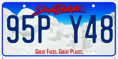 SD license plate 95PY48