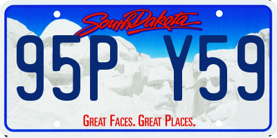 SD license plate 95PY59