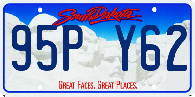SD license plate 95PY62