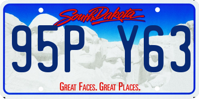 SD license plate 95PY63