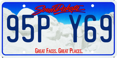SD license plate 95PY69