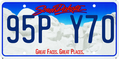 SD license plate 95PY70
