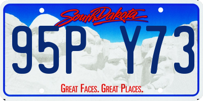 SD license plate 95PY73