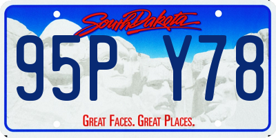 SD license plate 95PY78