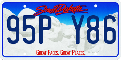 SD license plate 95PY86