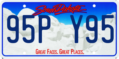 SD license plate 95PY95