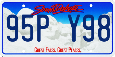 SD license plate 95PY98