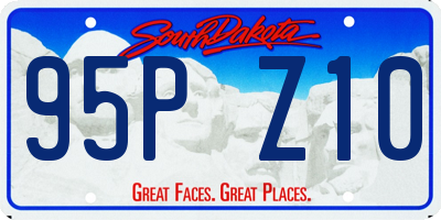 SD license plate 95PZ10