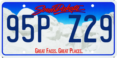 SD license plate 95PZ29