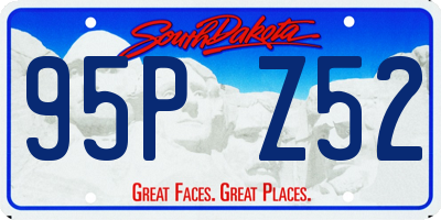 SD license plate 95PZ52