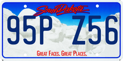 SD license plate 95PZ56