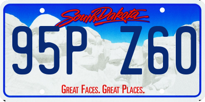 SD license plate 95PZ60