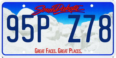 SD license plate 95PZ78