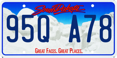 SD license plate 95QA78
