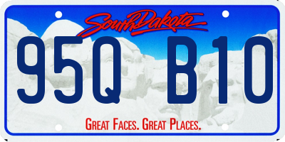 SD license plate 95QB10