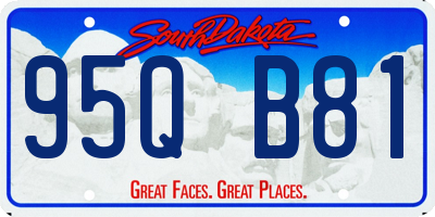 SD license plate 95QB81