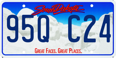 SD license plate 95QC24