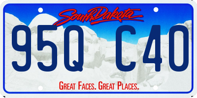 SD license plate 95QC40