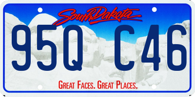 SD license plate 95QC46