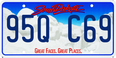 SD license plate 95QC69