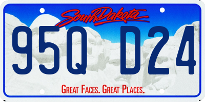 SD license plate 95QD24
