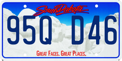 SD license plate 95QD46