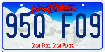 SD license plate 95QF09
