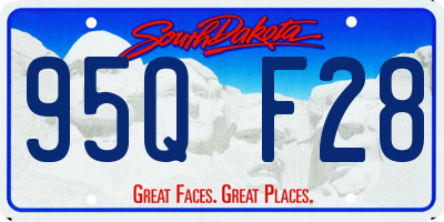 SD license plate 95QF28