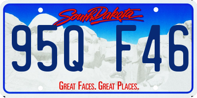 SD license plate 95QF46