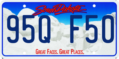 SD license plate 95QF50