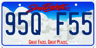 SD license plate 95QF55