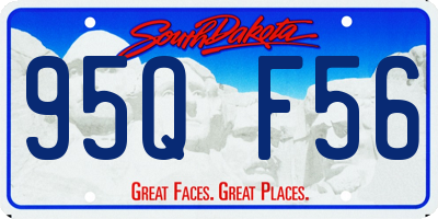 SD license plate 95QF56