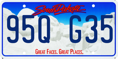 SD license plate 95QG35