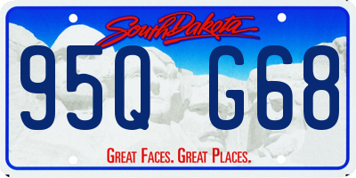 SD license plate 95QG68