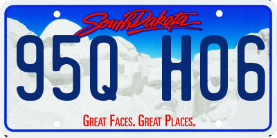 SD license plate 95QH06