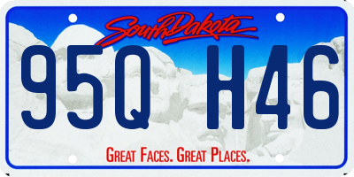 SD license plate 95QH46