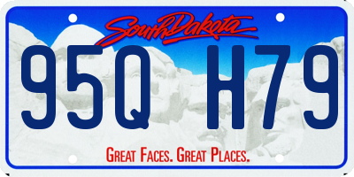 SD license plate 95QH79