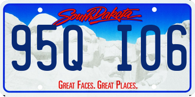 SD license plate 95QI06