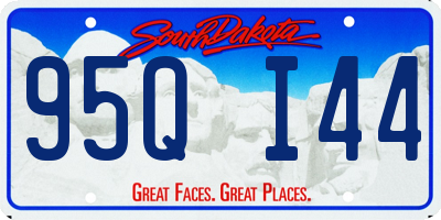 SD license plate 95QI44