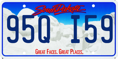 SD license plate 95QI59