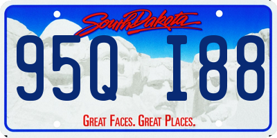 SD license plate 95QI88