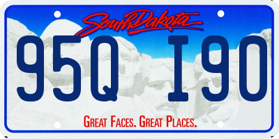 SD license plate 95QI90