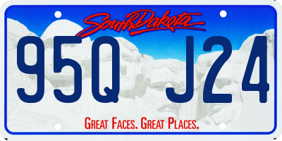 SD license plate 95QJ24