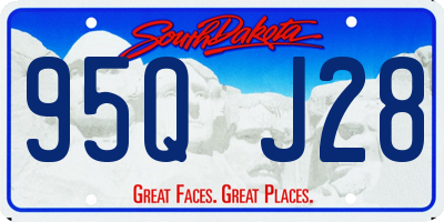 SD license plate 95QJ28
