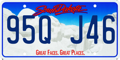 SD license plate 95QJ46