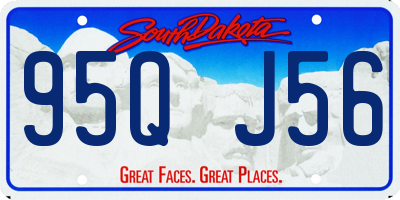 SD license plate 95QJ56