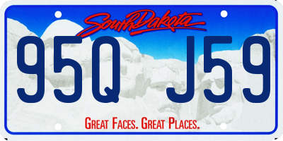 SD license plate 95QJ59