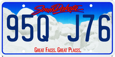 SD license plate 95QJ76