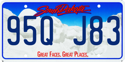 SD license plate 95QJ83