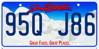 SD license plate 95QJ86